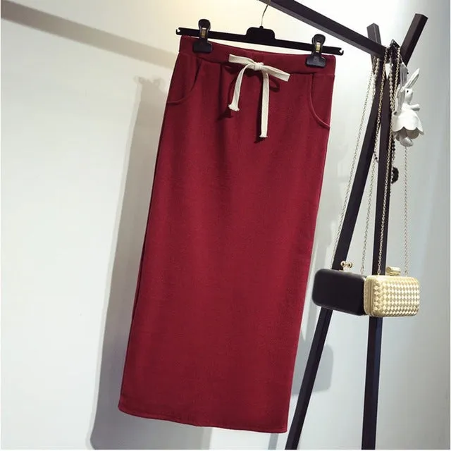 Bodycon Split Long Skirt
