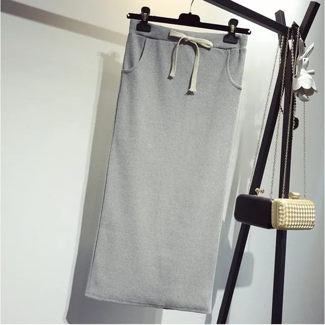 Bodycon Split Long Skirt