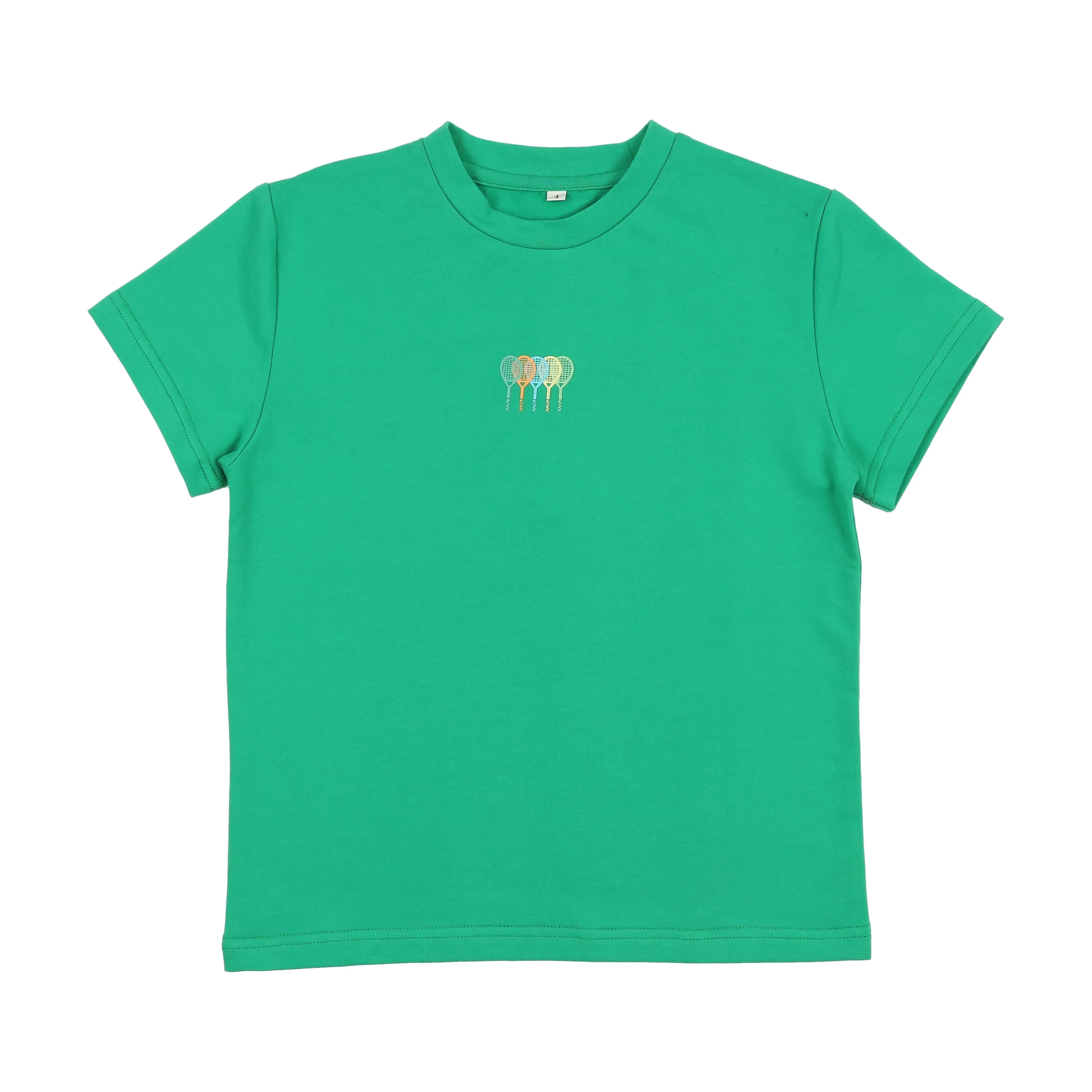 Bonjoy Green Boys Short Sleeve Sports T-shirt