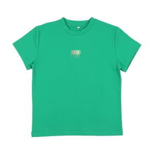 Bonjoy Green Boys Short Sleeve Sports T-shirt