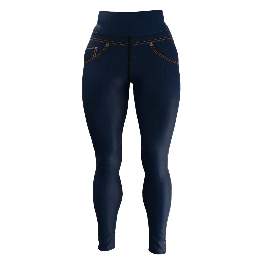 Denim Glow (Women's Yoga Pants) Yoga Bliss/Urban