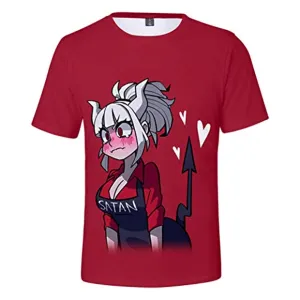 Helltaker Shirt - Short Sleeve Casual Tops T-Shirts for Adult and Kids