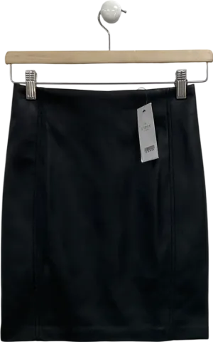 lipsy london Black Faux Leather Pencil Skirt UK 8