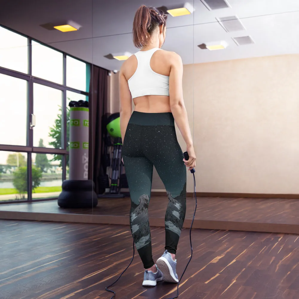 Night sky yoga pants