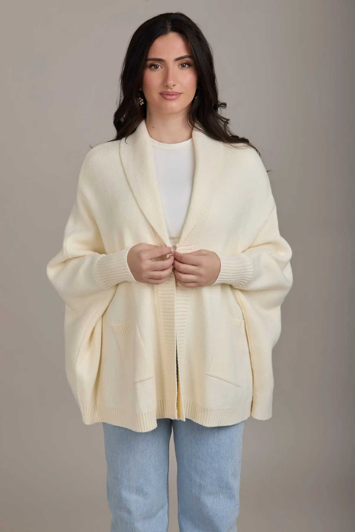 Open Front Oversize Cardigan