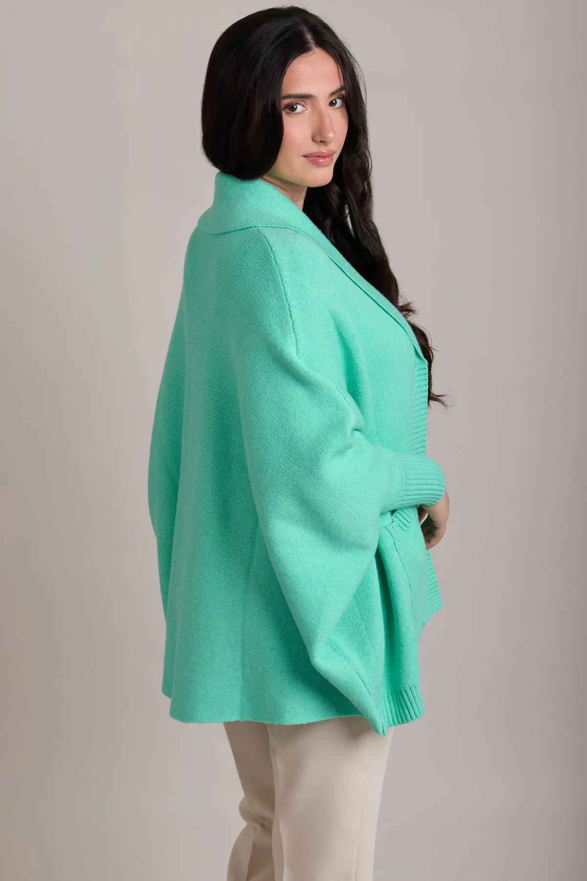 Open Front Oversize Cardigan