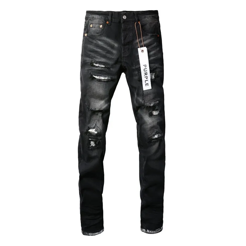 Purple Brand Jeans Black Worn Jeans