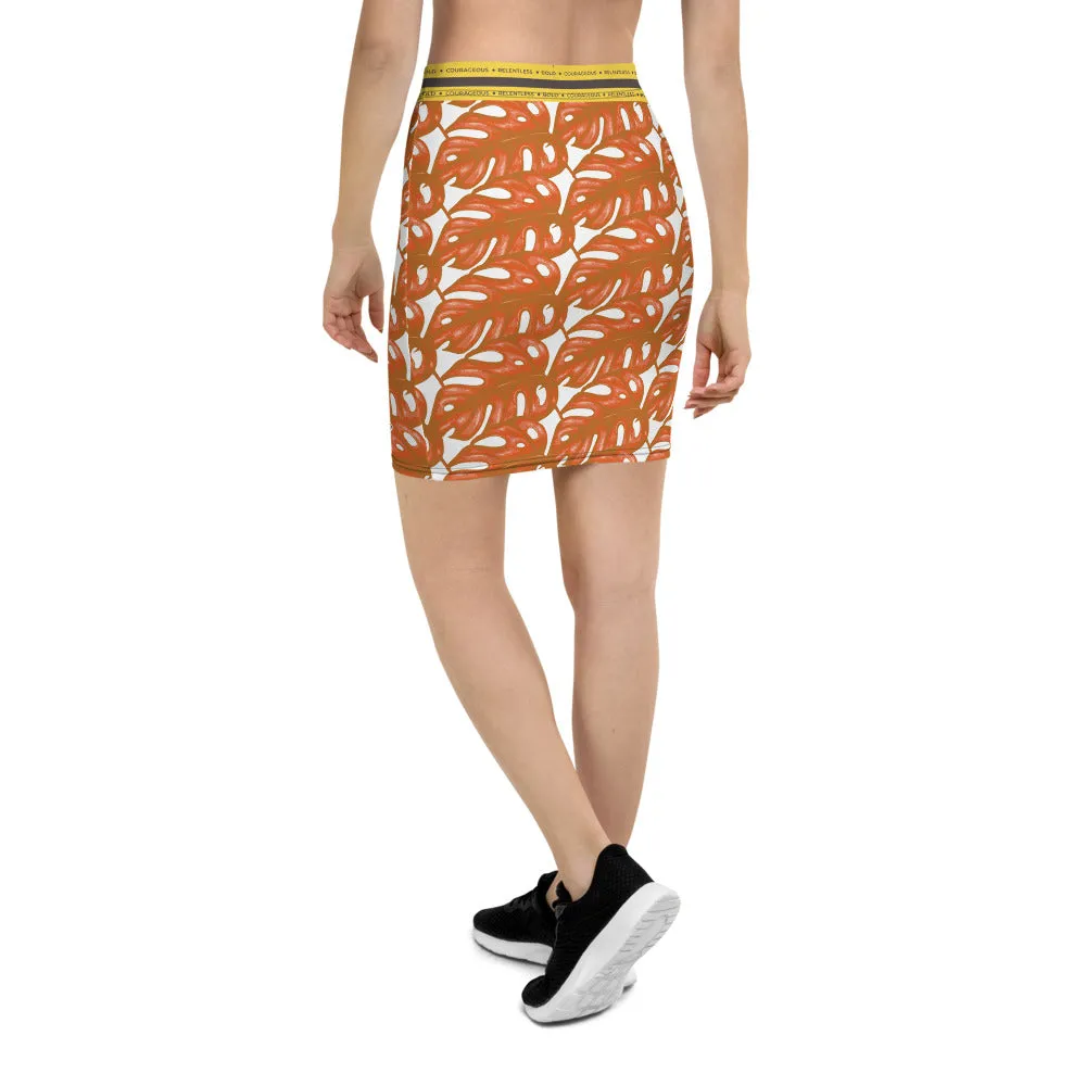 Rotten Banana Clothing Pencil Skirt Peach