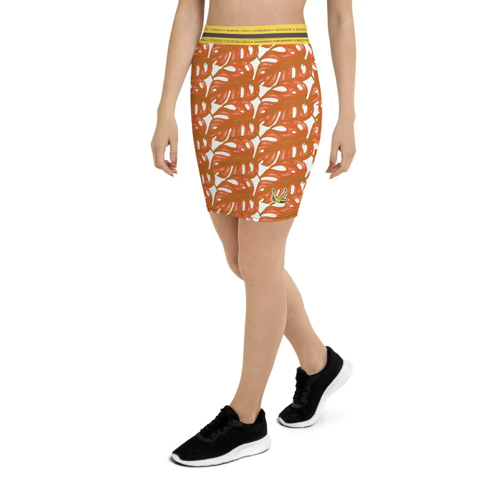 Rotten Banana Clothing Pencil Skirt Peach