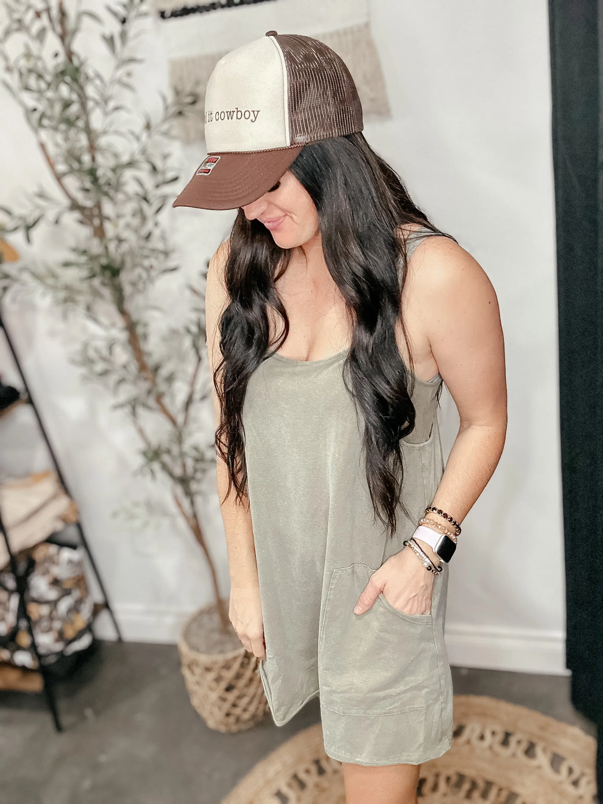 Sadie V-neck Knit Dress W/ Shorts Inside
