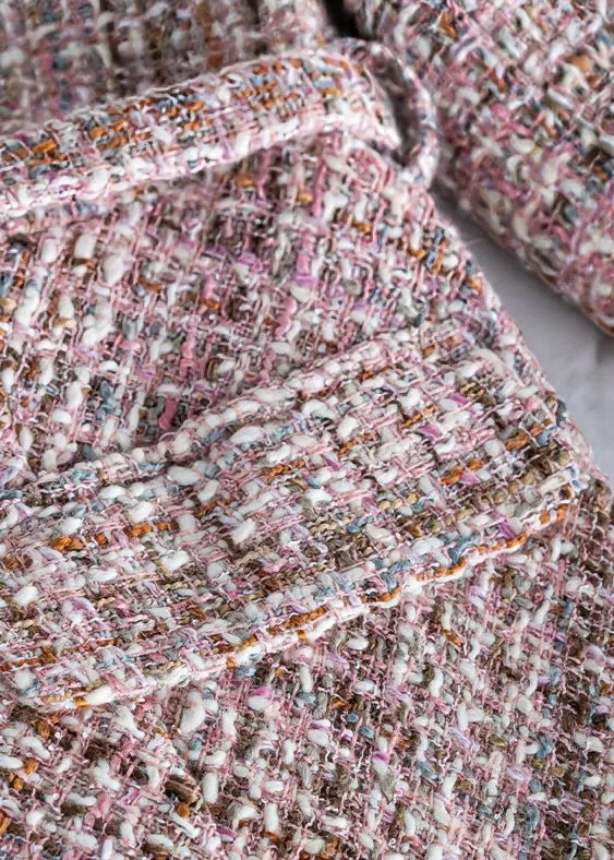 SQUARE TWEED FISHTAIL DRESS